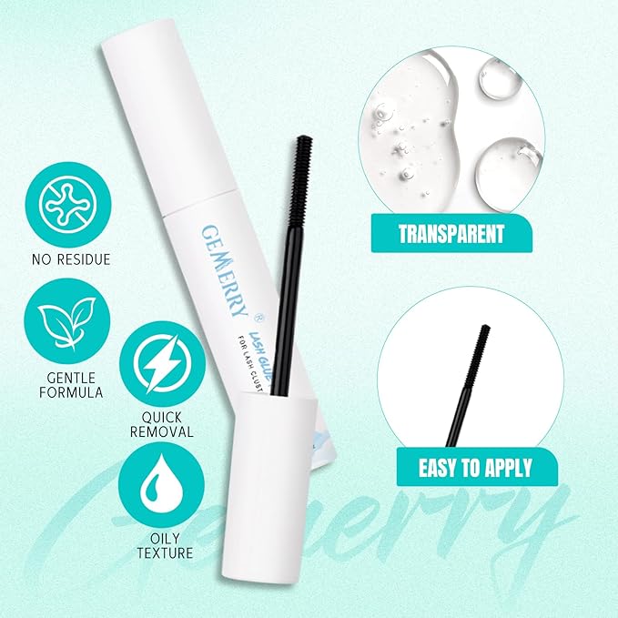 GEMERRY Lashes Clusters Kit Thick Lash Clusters 3 Styles 840Pcs Fluffy Lash Clusters Kit with Waterproof Bond and Seal Remover Tweezers for Beginners
