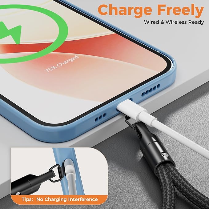 SURDOCA 3-In-1 Phone Lanyard for Crossbody, Neck & Wrist, Adjustable Anti Theft Phone Strap with Tether Tab & Loop Strap - Universal for Most Smartphones, Camera, Key - Travel Essentials
