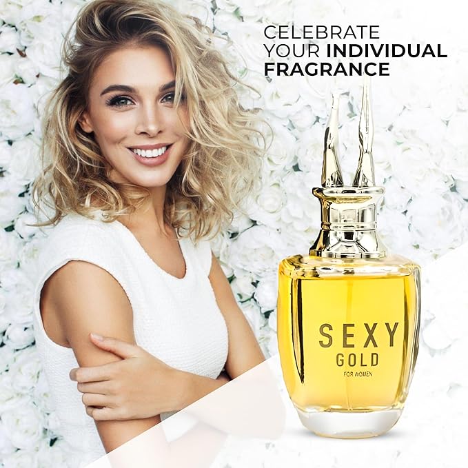 A CENTER Perfume Set for Women - 3PCS Floral Long Lating Fragrance with Jasmine, Rose & Lily of the Valley | 3.4 Fl Oz Each Women Cologne Gift Set (Sexy Lady/Sexy Gold/Sweet Cherry)
