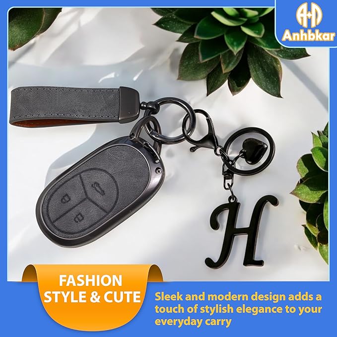 A-Z Heart Initial Letter Keychain, Stainless Steel Alphabet Charm for Handbags, Gift for Women and Girls