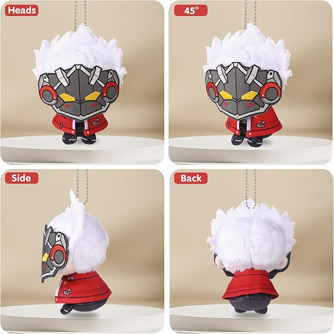 UTIEHD Zenless Zone Zero Plush Keychains, Cute 4 Inch ZZZ Collectible Dolls, Compact Size for Bags and Keys for Fans