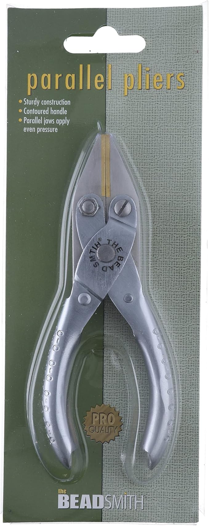 The Beadsmith Flat Nose Parallel Pliers - 5 inches (127mm), Steel Tool for Jewelry Making, No Spring