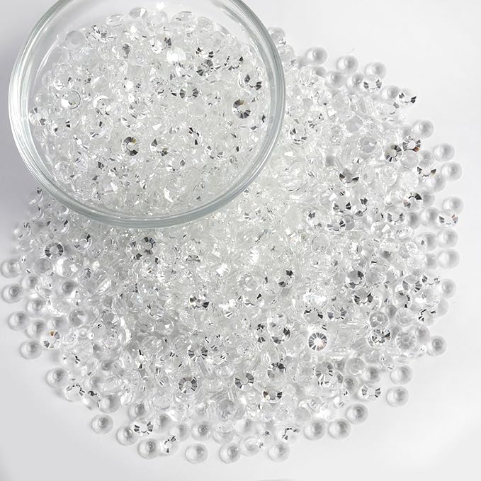 Beadsland Flatback Rhinestones Bulk,14400pcs Crystal Rhinestones for Nails Crafts Clothes DIY Decoration, Transparent, SS6, 1.9-2.1mm