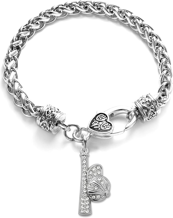 Inspired Silver - Silver Customized Charm Bracelet with Cubic Zirconia Jewelry