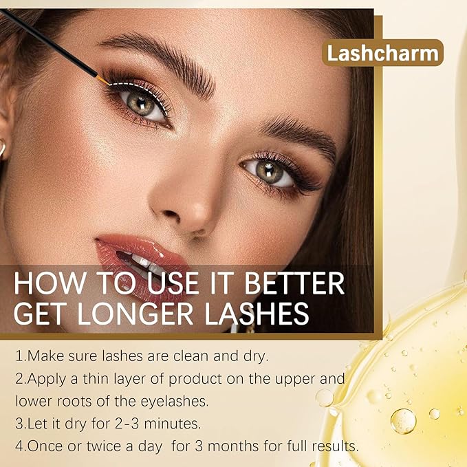 Lash serum for eyelash growth,Lash Enhancing Serum,5ML Lash Serum for Natural Longer, Thicker,Fuller Looking Lashes Gentle & Vegan for Eyelash Growth