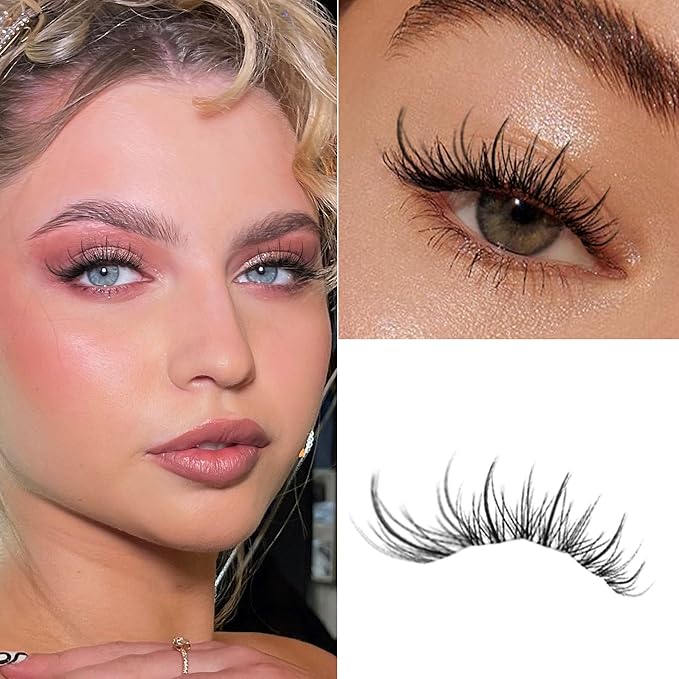 LA MAESII 120Pcs Clear Band Lash Clusters 10-14mm Natural Look Cluster Eyelashes C Curl Resuable Invisible Band Individual Cluster Lashes(77)