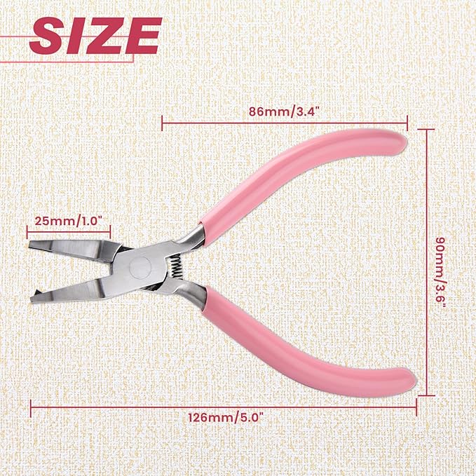 Mini Split Ring Pliers for Jewelry Making 5 Inches Ring Opening Pliers Small Split Ring Opener Tool Precision Jewelry Making Tools for Split Ring Key Chain Crafting Jump Ring Opener