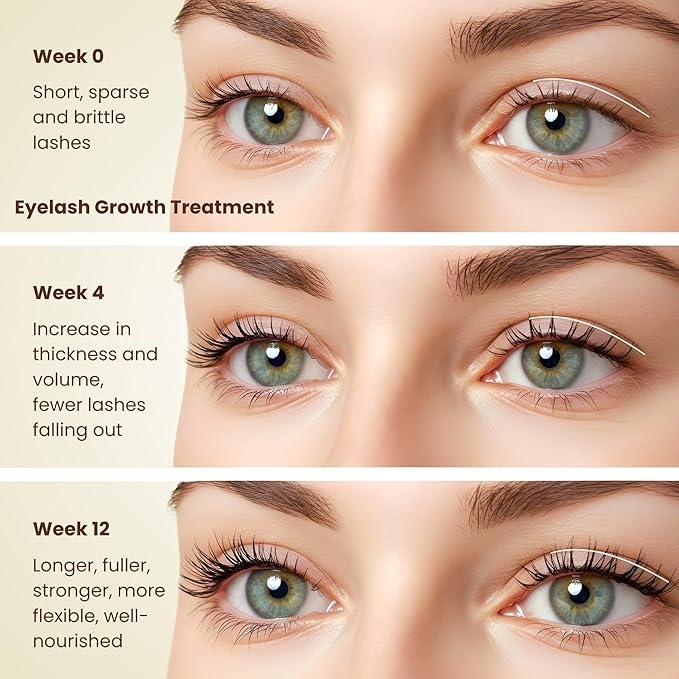 BodyJ4You Organic Castor Oil for Hair Growth: Natural Eyelashes Serum for Lashes and Eyebrows - Glass Bottle 1 Fl Oz