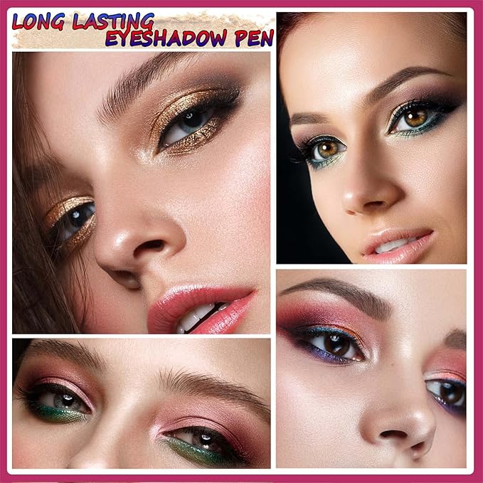 Silver Smokey Grey Gray Eyeshadow Stick eyeliner pencil Makeup Cream Smooth Shimmer Single Matte Primer Eyeshadow Pencil, Hypoallergenic Waterproof Long Lasting Eye Shadow