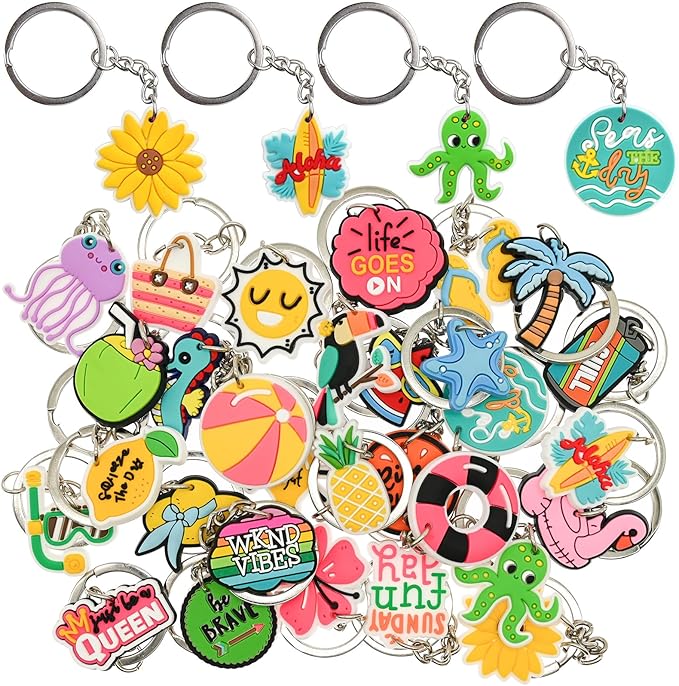 XHAOYEAHX Random Keychains Bulk,Cute Key Chain for Prizes Gifts Party Favors