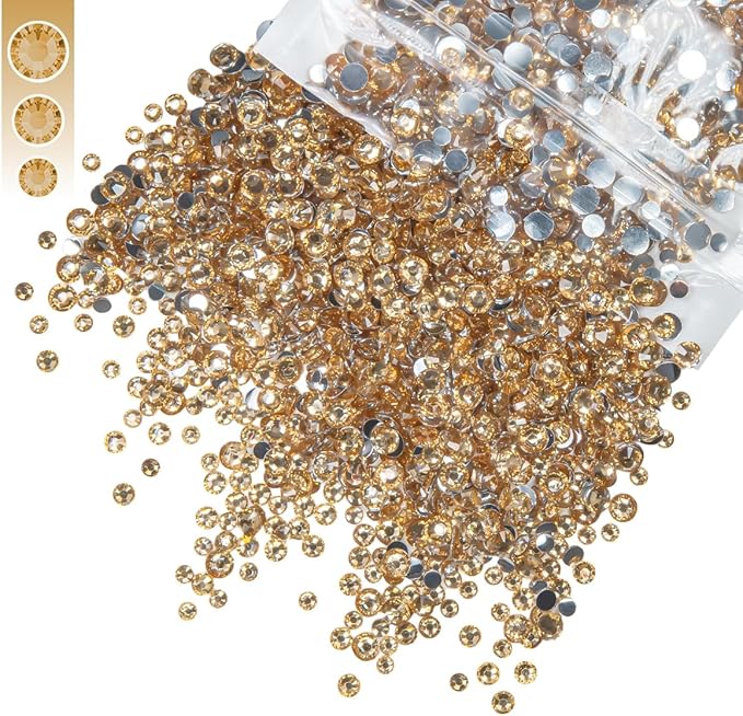 3mm 4mm 5mm Mix Bag Resin Rhinestones for Crafting Flatback Jelly Stones Bulk Diamonds Crystals Gems Charms for Nails Face Eyes Makeup Mugs Tumblers Bottles DIY Crafts Clothes Shoes