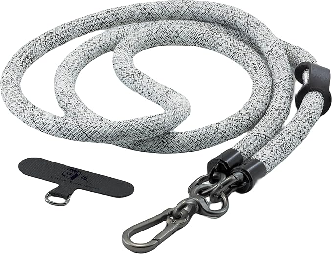 Cell Phone Lanyard Crossbody Rope Around the Neck Wrist Strap for Most Smartphone Case Headset Keychain Offices ID - Camo White