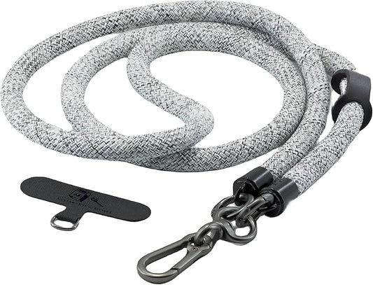 Cell Phone Lanyard Crossbody Rope Around the Neck Wrist Strap for Most Smartphone Case Headset Keychain Offices ID - Camo White