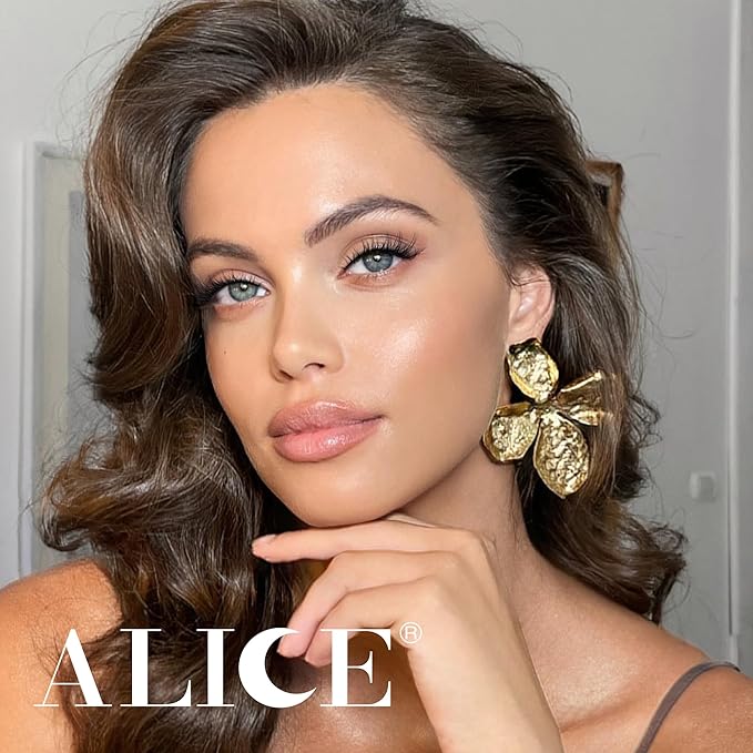 ALICE Natural Lash Clusters Kit Wispy Lash Extension Kit Cluster Eyelash Extension Kit C Curl 9-16mm Individual Lashes with Lash Glue Bond and Seal Lash Remover and Tweezers