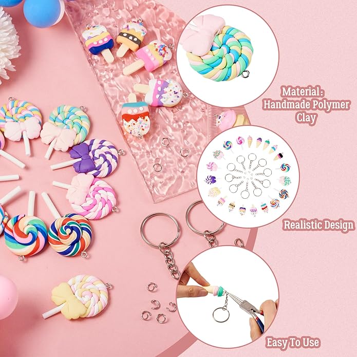 Craftdady Resin Plastic Miniature Food Snack Pendants Charms Ice Drink Juice Pendants Cute Bottle Fruit Keychain Charms Hang Ornament for DIY Craft Earring Bracelet Necklace Jewelry Making