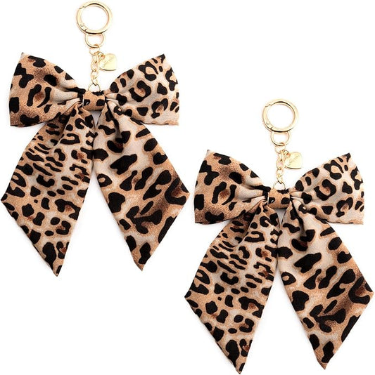 2pcs Bow Keychain, Cute Keychain, Wristlet Keychain, Ribbon Keychain Pearl Bag Charm for Purse Handbags Backpack