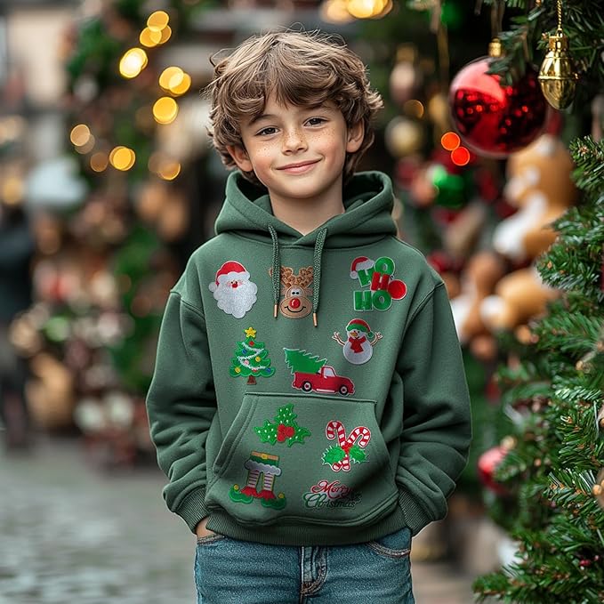 WILDREEDS 10 Pieces Christmas Iron on Patches, Embroidered Christmas Patch for Christmas Decoration, Clothing, T-Shirt, Backpacks, Hats, Jeans, Jackets