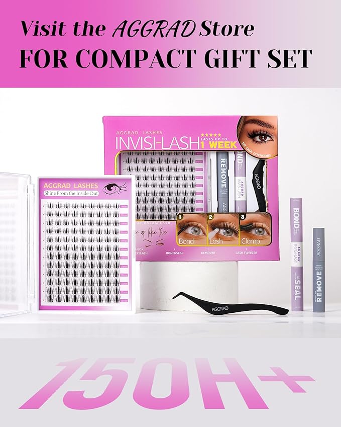 Fairy Lash Clusters Kit Short 8-14mm Manga Eyelash Clusters D Curl DIY Eyelash Extensions Wet-Look Spiky Anime Lashes Individual Fake Eyelashes Clusters with 0.03mm Ultra-Thin Invisible Lash Band