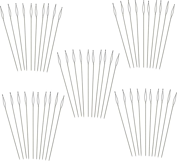 The Beadsmith Basic Elements Collapsible Eye Needles – 2.5 Inch Long – Flexible Twisted Wire – Large Eye, Easy to Thread – 50 Fine Needles