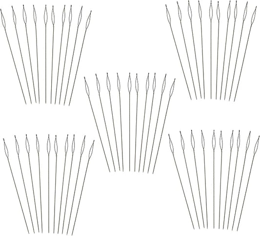 The Beadsmith Basic Elements Collapsible Eye Needles – 2.5 Inch Long – Flexible Twisted Wire – Large Eye, Easy to Thread – 50 Fine Needles