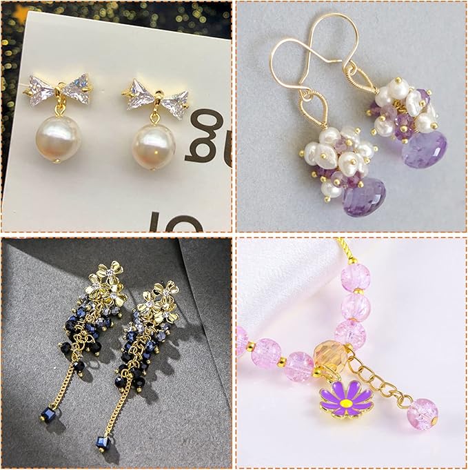 1000pcs Head Pins for Jewelry Making,Ball Head Pins Flat Heads Pin Beading Pins for Beading Jewelry Making(Gold,18mm,20mm,24mm,30mm,35mm)