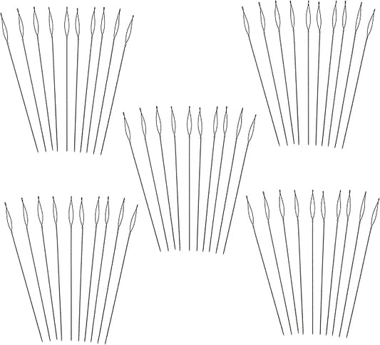The Beadsmith Basic Elements Collapsible Eye Needles – 2.5 Inch Long – Flexible Twisted Wire – Large Eye, Easy to Thread – 50 Medium Needles