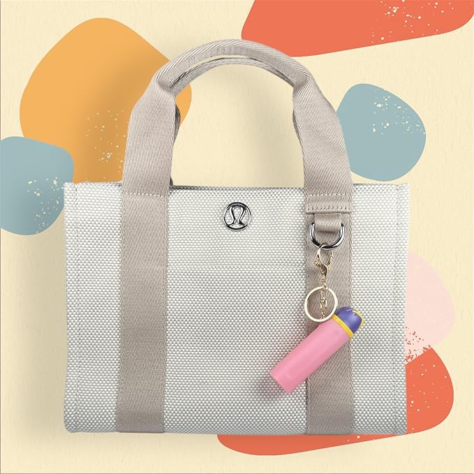 Mini Trendy Bottle Keychain Accessories Compatible with Owala Water Cute Tumbler Cup Chapstick Lip Balm Holder Charms