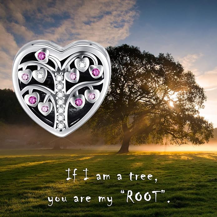 LONAGO 925 Sterling Silver Personalized Photo Charm Fit Compatible for Bracelet Necklace Customized Heart Round Shape Picture Bead