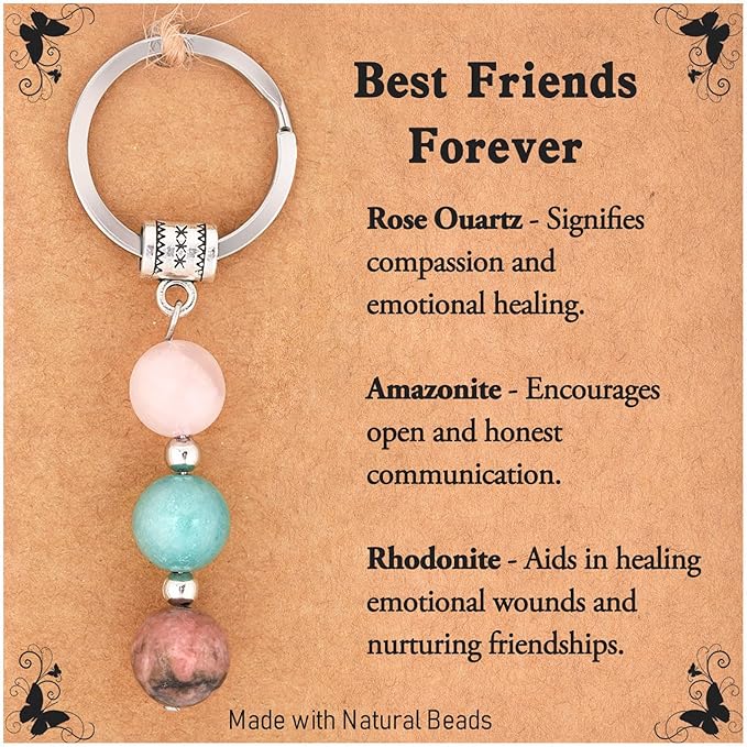 New Beginnings Gifts for Women, Small Crystal Keychain Farewell Gifts for Coworkers Women and Life Changes