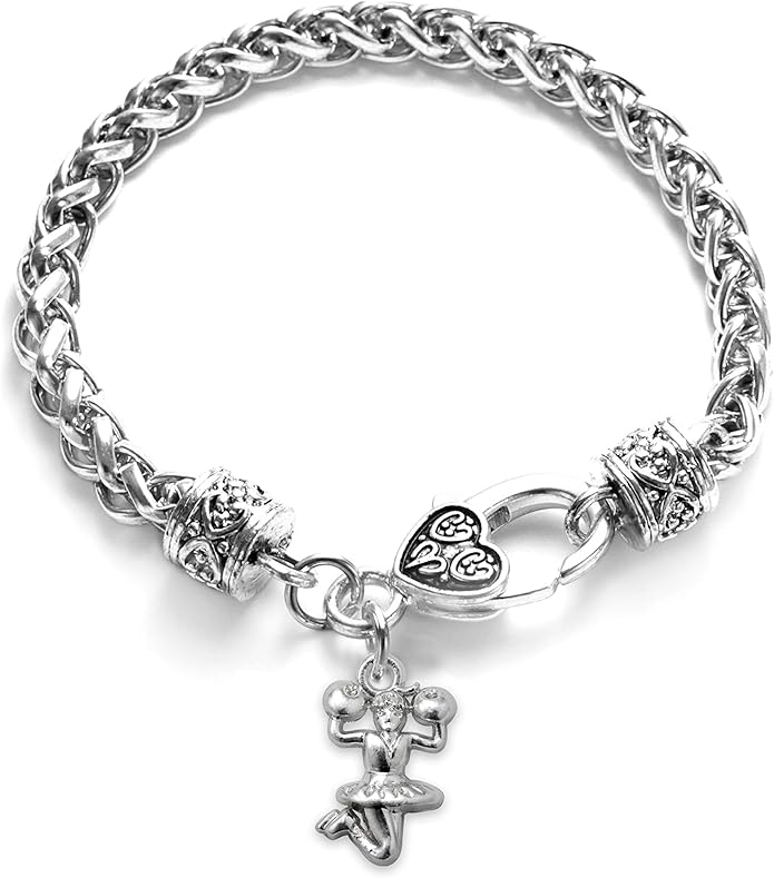 Inspired Silver - Silver Customized Charm Bracelet with Cubic Zirconia Jewelry