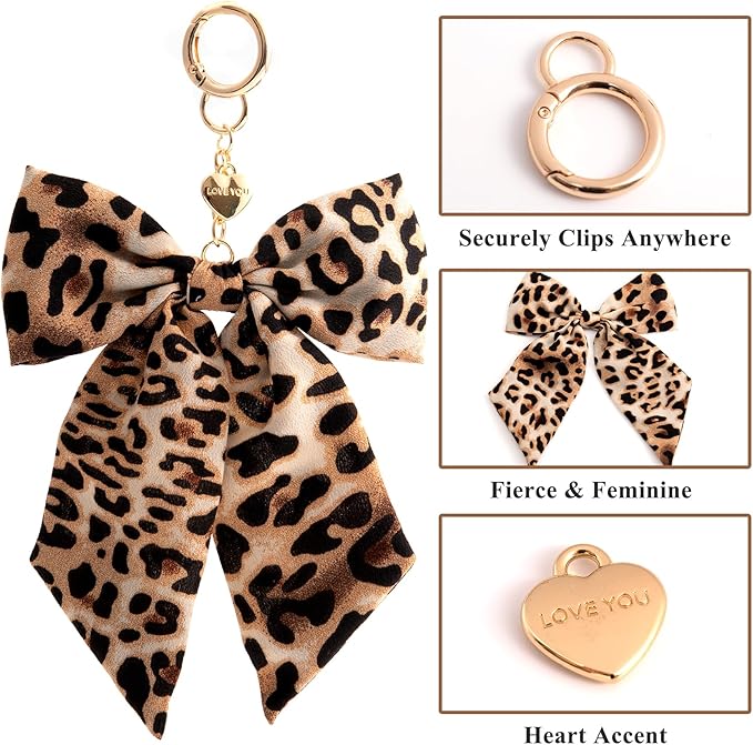 2pcs Bow Keychain, Cute Keychain, Wristlet Keychain, Ribbon Keychain Pearl Bag Charm for Purse Handbags Backpack