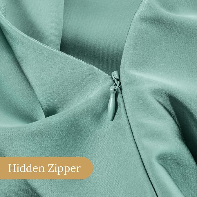 INFIIXSO Mulberry Silk Pillowcase for Hair and Skin, Silk Pillow Cases Queen Size Set of 2 with Hidden Zipper 20"x30", Ultra Smooth and Soft Cooling Pillow Cases for Hot Sleepers(ICY Morn, 2 Pack)