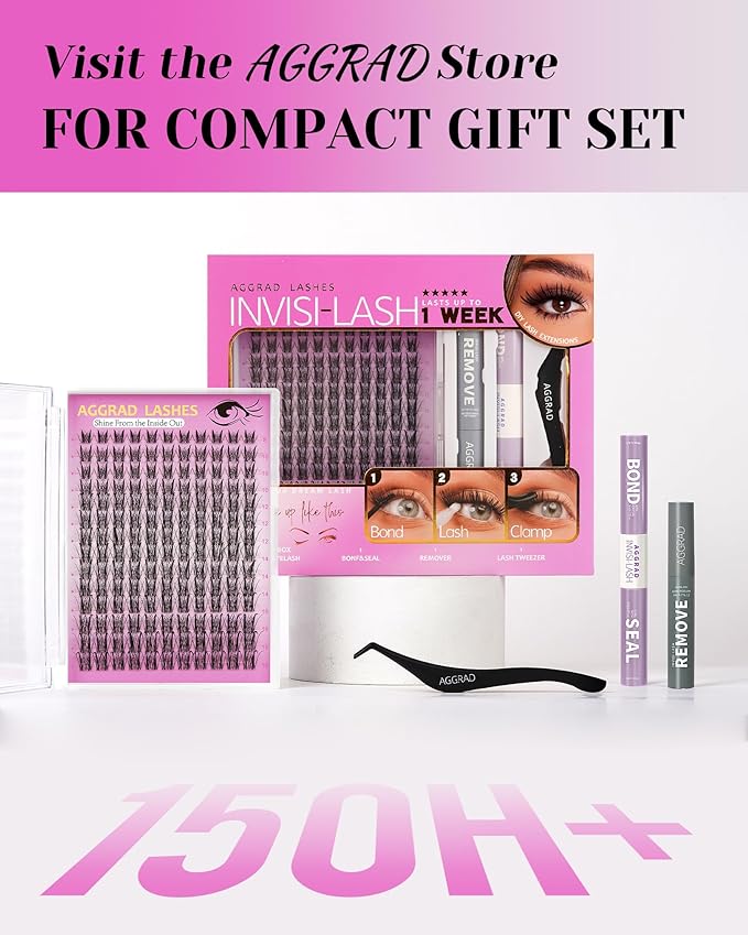 Aphrodite Lash Clusters Wispy Natural 8-18mm Eyelash Clusters Extension Kit C Curl - WideSpan DIY False Lash Extensions Spiky Lashes Individual Lashes with Ultra-Thin Invisible Wide Lash Band