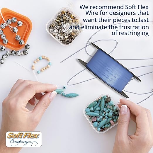 Soft Flex 49 Strand Beading Wire - Medium 0.19 Diameter - 30 Feet Nylon Design Wire