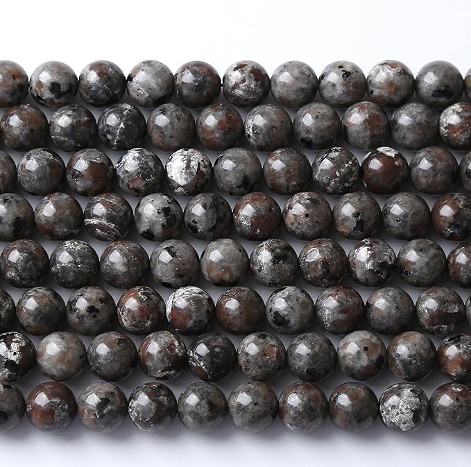 12MM 28PSC Flame Yooperlite Stone Beads Loose Beads for Jewelry Making DIY Bracelets Show Flame Color Under The Irradiation of UV Lamps
