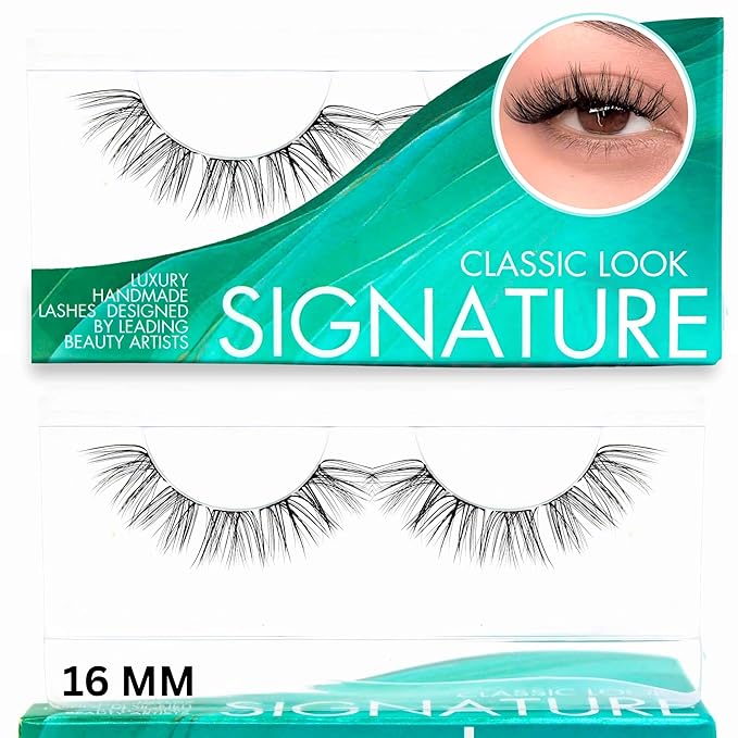 GAZELLE Luxury Natural Lash Clusters, Soft Korean Silk PBT Fibers, DIY Cluster Eyelash Extensions, Comfortable Wear, Lasts 10 Days – Signature – 16mm