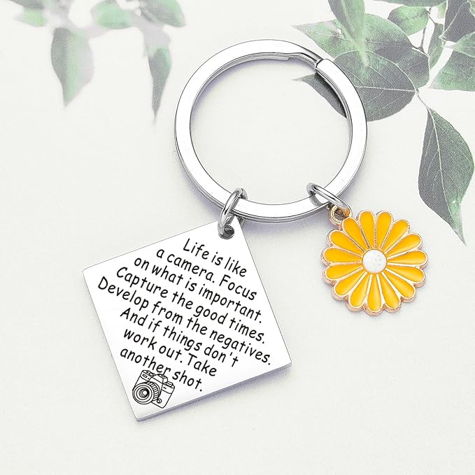 Camera Gifts Photography Decor Keychain Thank You Gifts for Photographer Christmas Keychain