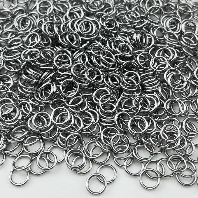 700pcs 7mm Stainless Steel Jump Rings Connector Rings for DIY Craft Jewelry Making Necklaces Bracelet Earrings Keychains