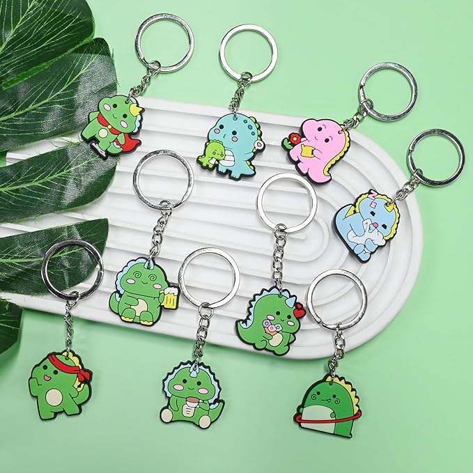 Keychains Bulk DIY Cute Keychain Charms Backpack Charms for Girls Backpack Keychains PVC Key Ring Party gifts