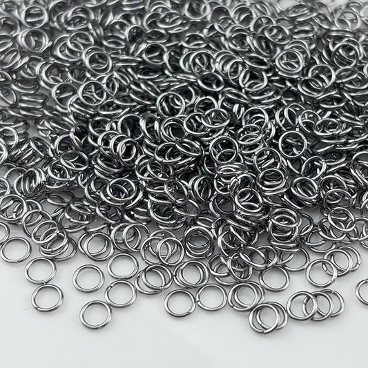 1000pcs 4mm Stainless Steel Jump Rings Connector Rings for DIY Craft Jewelry Making Necklaces Bracelet Earrings Keychains