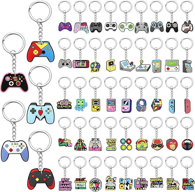 Keychains Bulk DIY Cute Keychain Charms Backpack Charms for Girls Backpack Keychains PVC Key Ring Party gifts