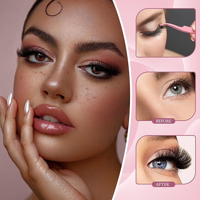 YIDUO Lash Clusters Kit with 2X Bond&Seal 3 Styles 760Pcs Clusters Lashes Extension Volume Soft Eyelash Extension Kit 80D+100D D Curl Wispy Natural DIY Individual Lash Clusters Kit Box for Beginners