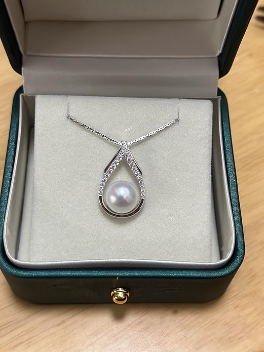 Tahitian Black Pearl Necklaces for Women 10-11mm - Pearl Necklace Phoenix Pendant | with 925 Sterling Silver 18" Chain - Christmas Mothers Day Valentine's Day Gifts For Women Wife Mom Grandma Girlfriend Daughter Her Best Friend Birthday Anniversary Fin...
