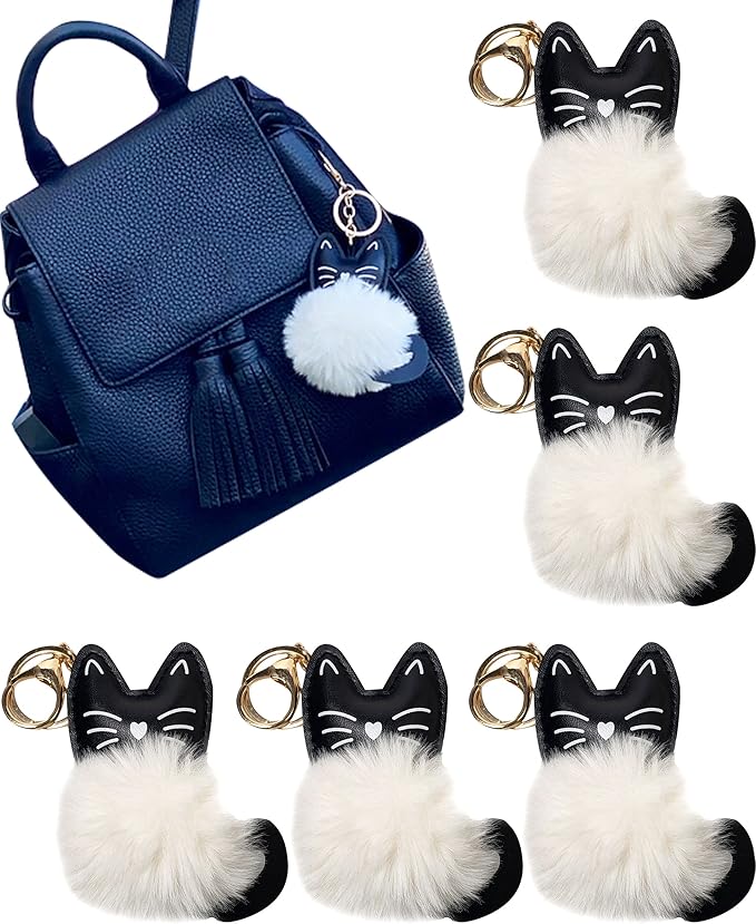 ALPI Super Plush Keychain - Cute Keychain for Bags, Keys, & More - Adorable Purse Charm - Pack of 5