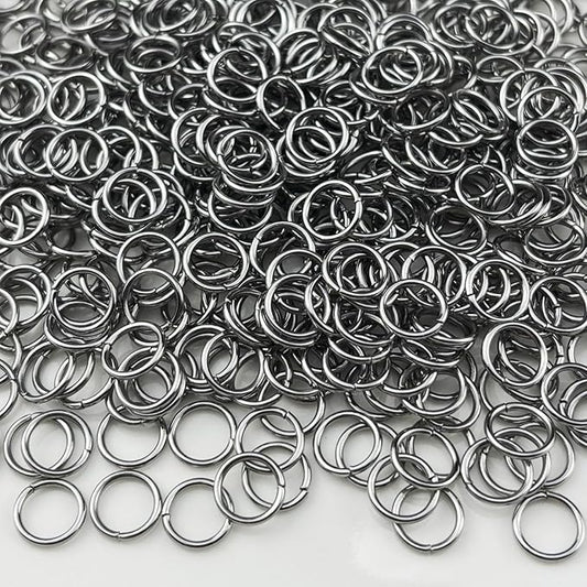 600pcs 8mm Stainless Steel Jump Rings Connector Rings for DIY Craft Jewelry Making Necklaces Bracelet Earrings Keychains