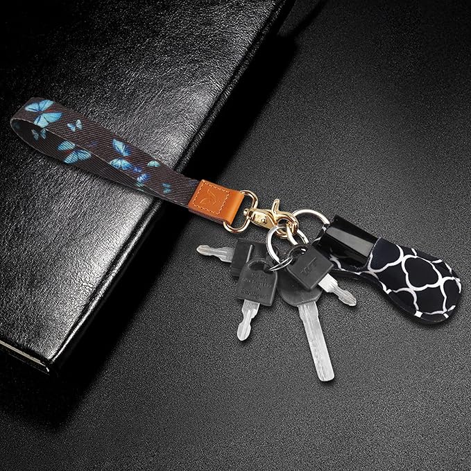 Yiflin Cute Wrist Lanyard for Keys, Keychain, Wallet, Id Holder, Cell Phone, Wristlet Lanyard Key Chain Holder for Women