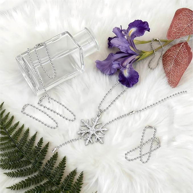 Ball Chains Dog tag Chain - 200 Pcs Ball Bead Chains Connector Clasp 5.9 Inch Long 2.4mm Silver Metal Beaded Chain Bulk for Jewelry Making Keychains Crafts DIY Hanging Decoration