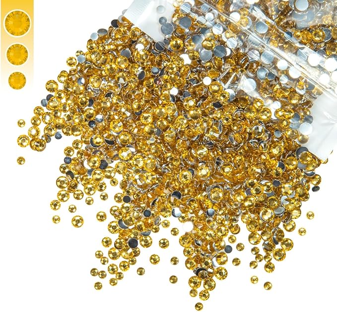 3mm 4mm 5mm Mix Bag Resin Rhinestones for Crafting Flatback Jelly Stones Bulk Diamonds Crystals Gems Charms for Nails Face Eyes Makeup Mugs Tumblers Bottles DIY Crafts Clothes Shoes