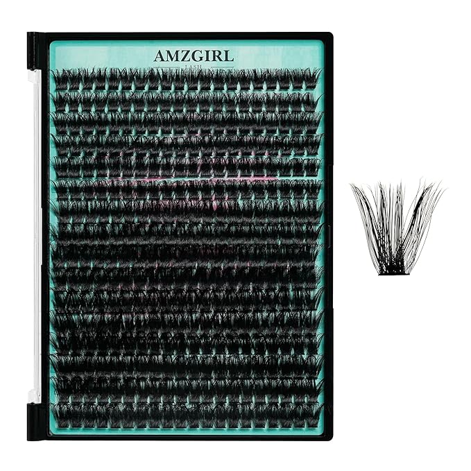 Lash Clusters 320Pcs 100D Eyelashes Cluster D Curl Individual Wispy Lashes Cluster for DIY Cluster Eyelash Extensions at Home for Beginners (Mix10-16mm)