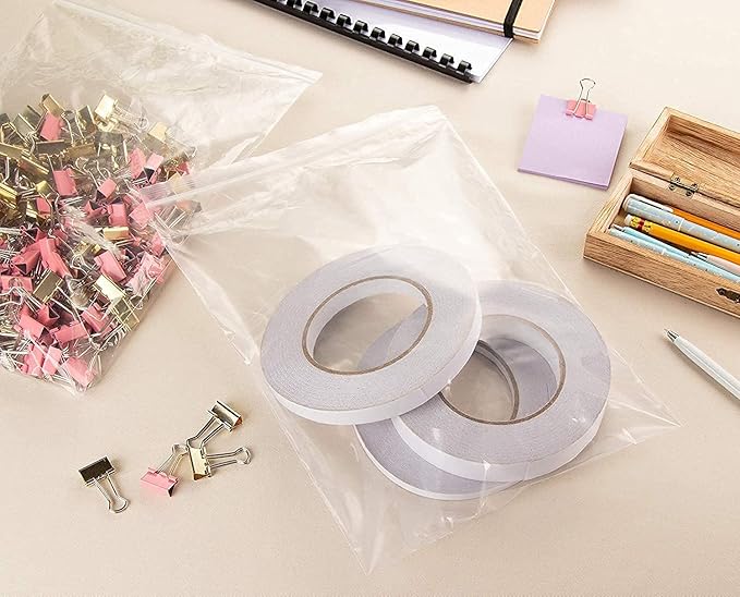 APQ Clear Plastic Reclosable Zipper Bags, 9 x 12 Inches. Pack of 1000 Reclosable Plastic Bags with Zipper Closure. 2 Mil Plastic Jewelry Bags. Waterproof Reclosable Zip Bags for Industrial Use